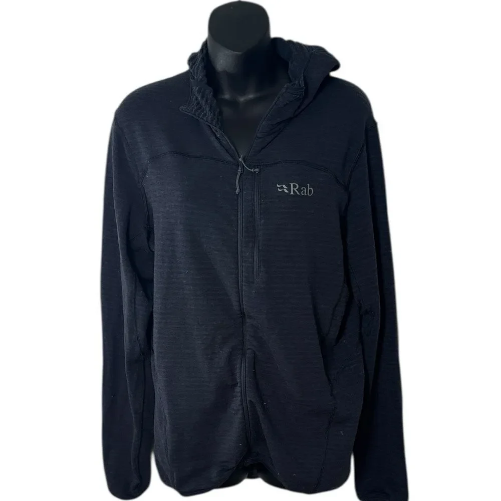 Rab women’s medium ascendor light hoodie black outdoor gorpcore performance